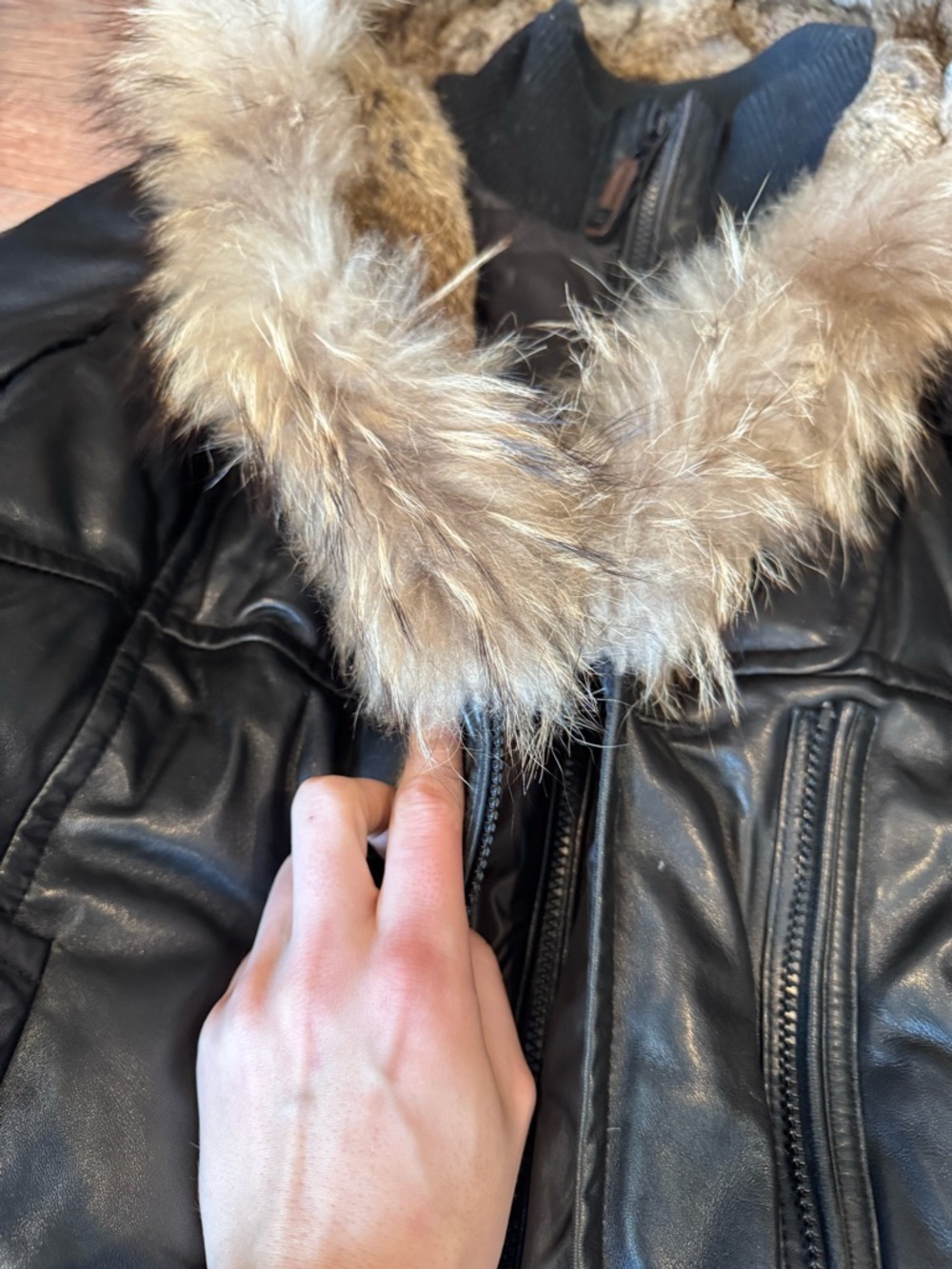 Rudsak Adelyna XL Real Leather And Fur Coat - Picture 6 of 16